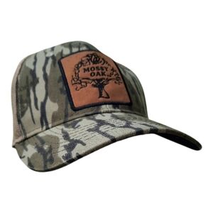 Mossy Oak Outdoor Cap Co. Green Tan Camo Snapback Baseball Hat OS
